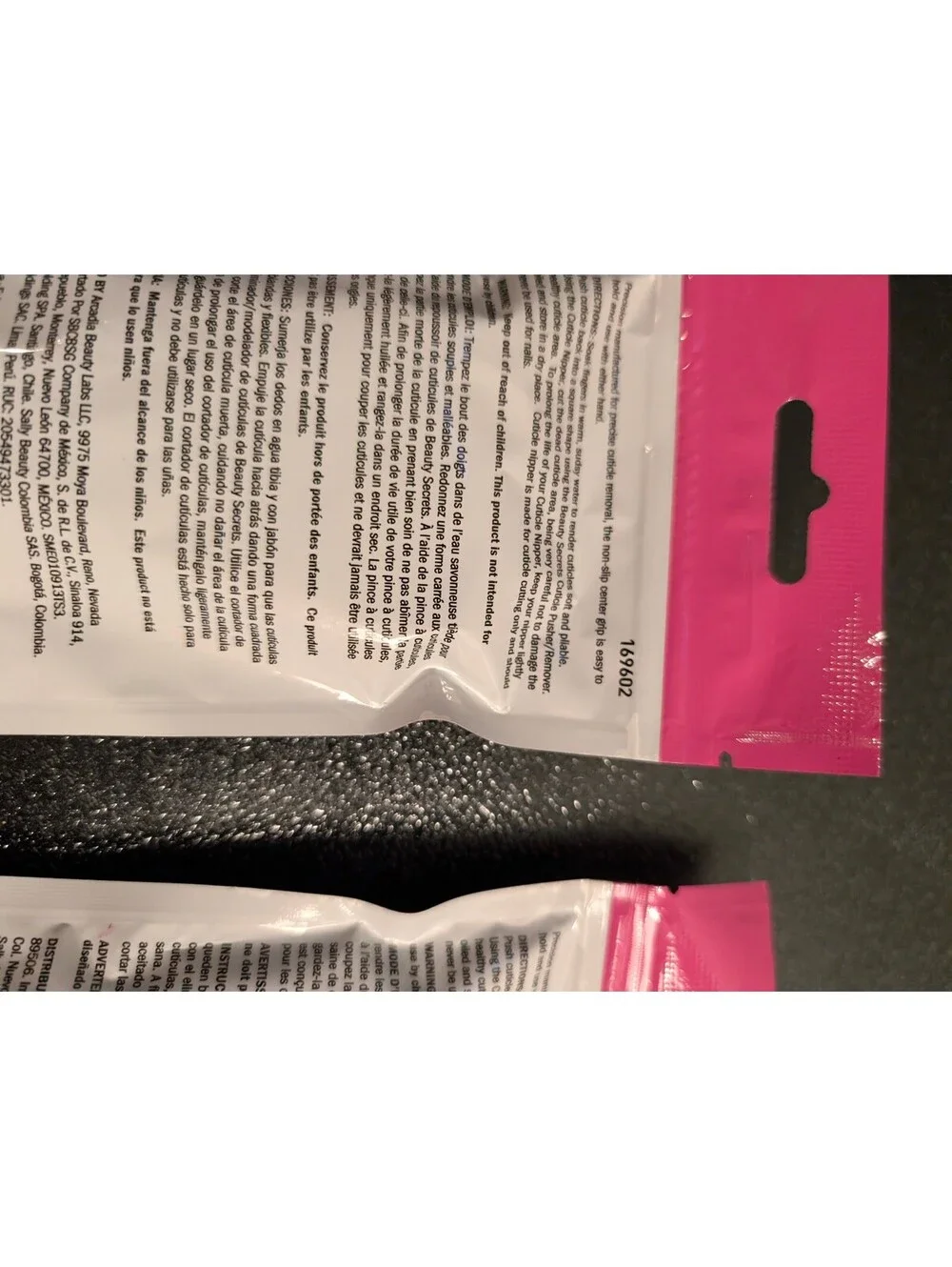 Beauty Secrets Stainless Steel Cuticle Nipper | Lot of 2 - Pink White